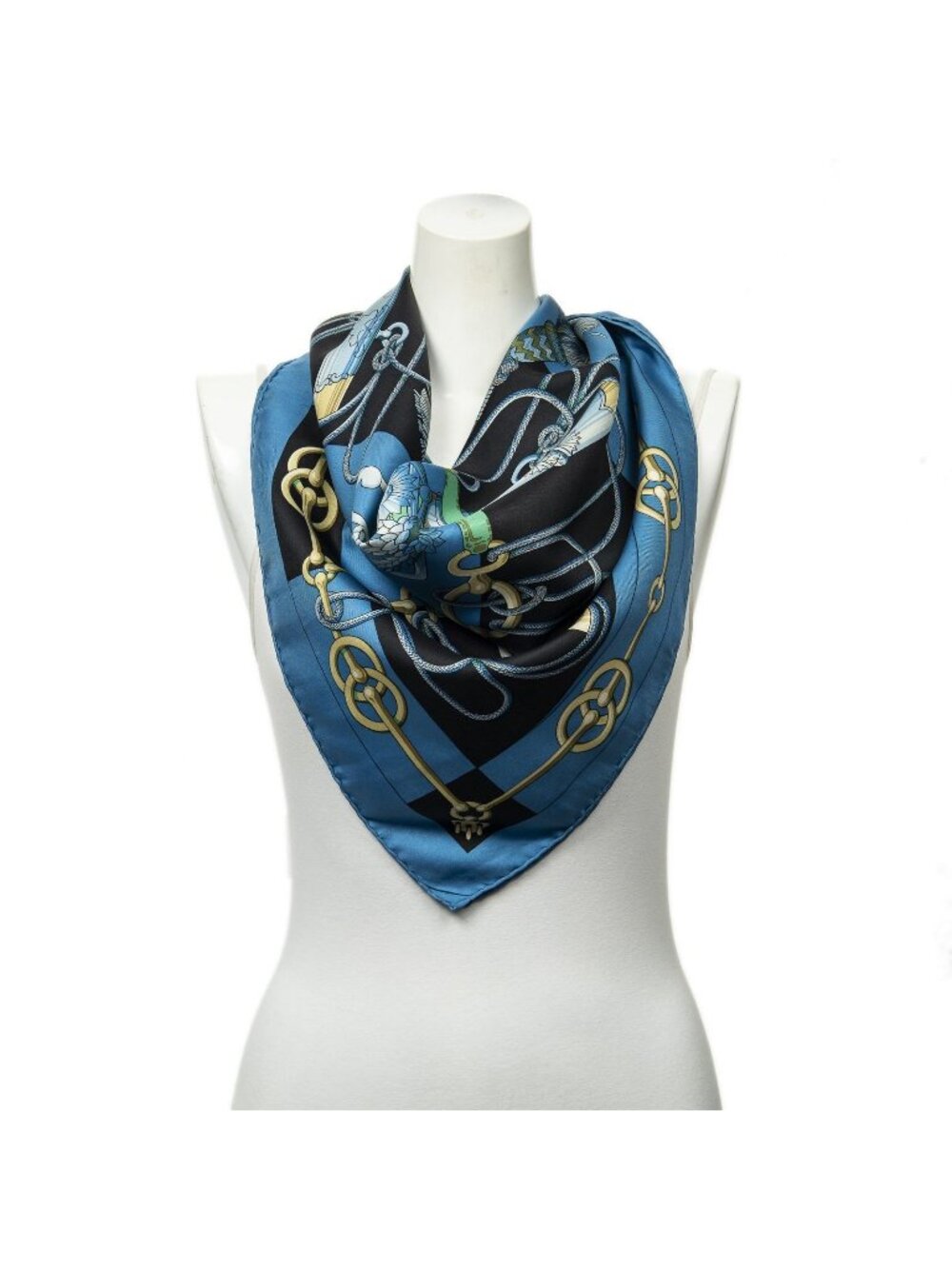 Hermes Scarf Blue